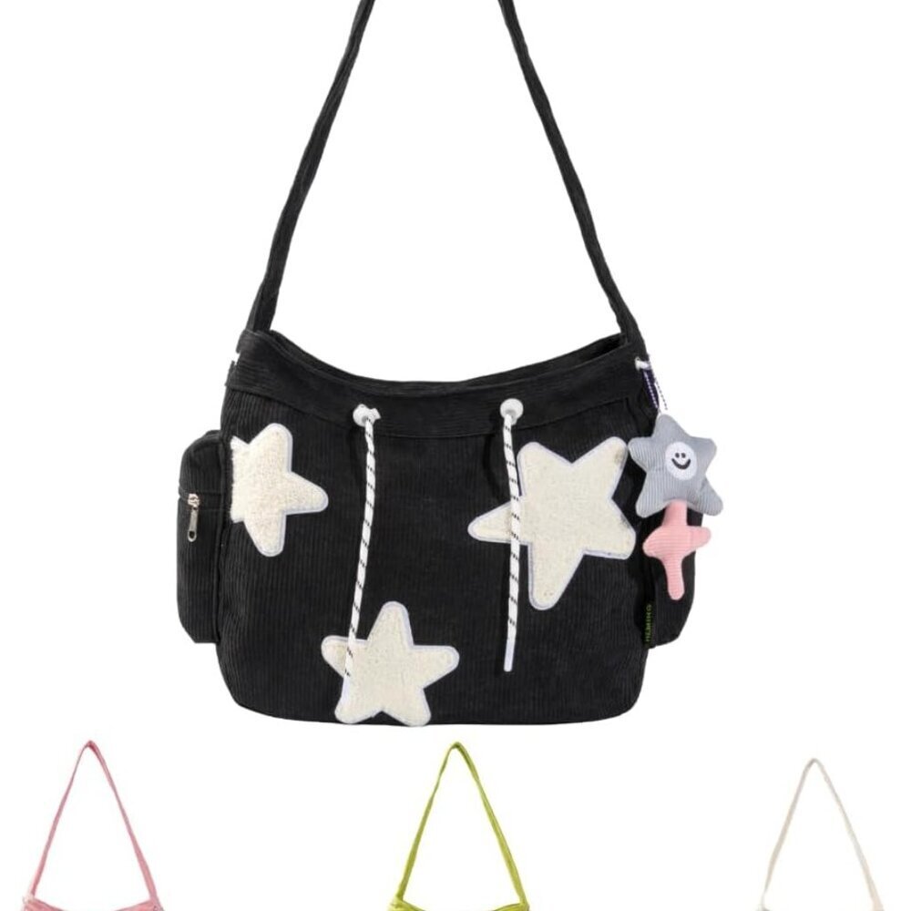 Star Tote Hobo Bag Women Aesthetic Messenger Cute Bag Handbag Large Capacity Tot